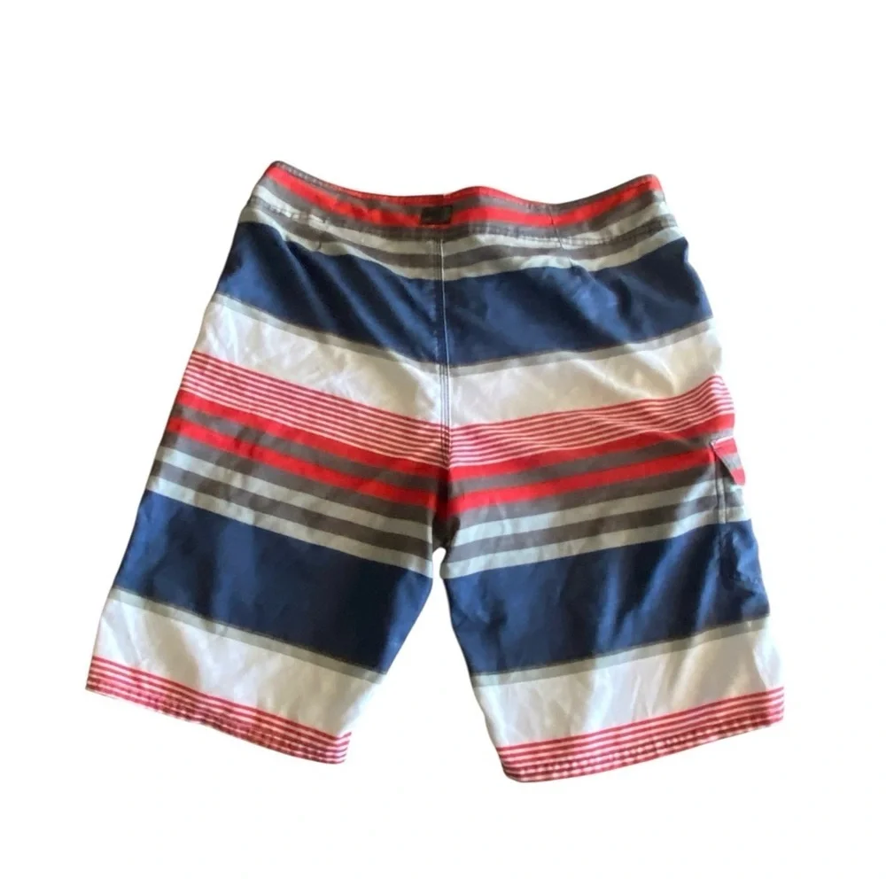 O'Neill Men's Blue Red Striped Swim trunks Shorts Beach Surf Vacation done